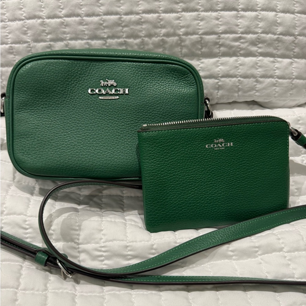 Coach Green Crossbody Bag Set